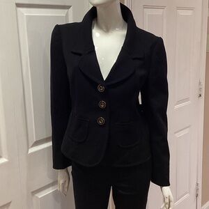 Prada Classic Black Women's Blazer Made In Italy